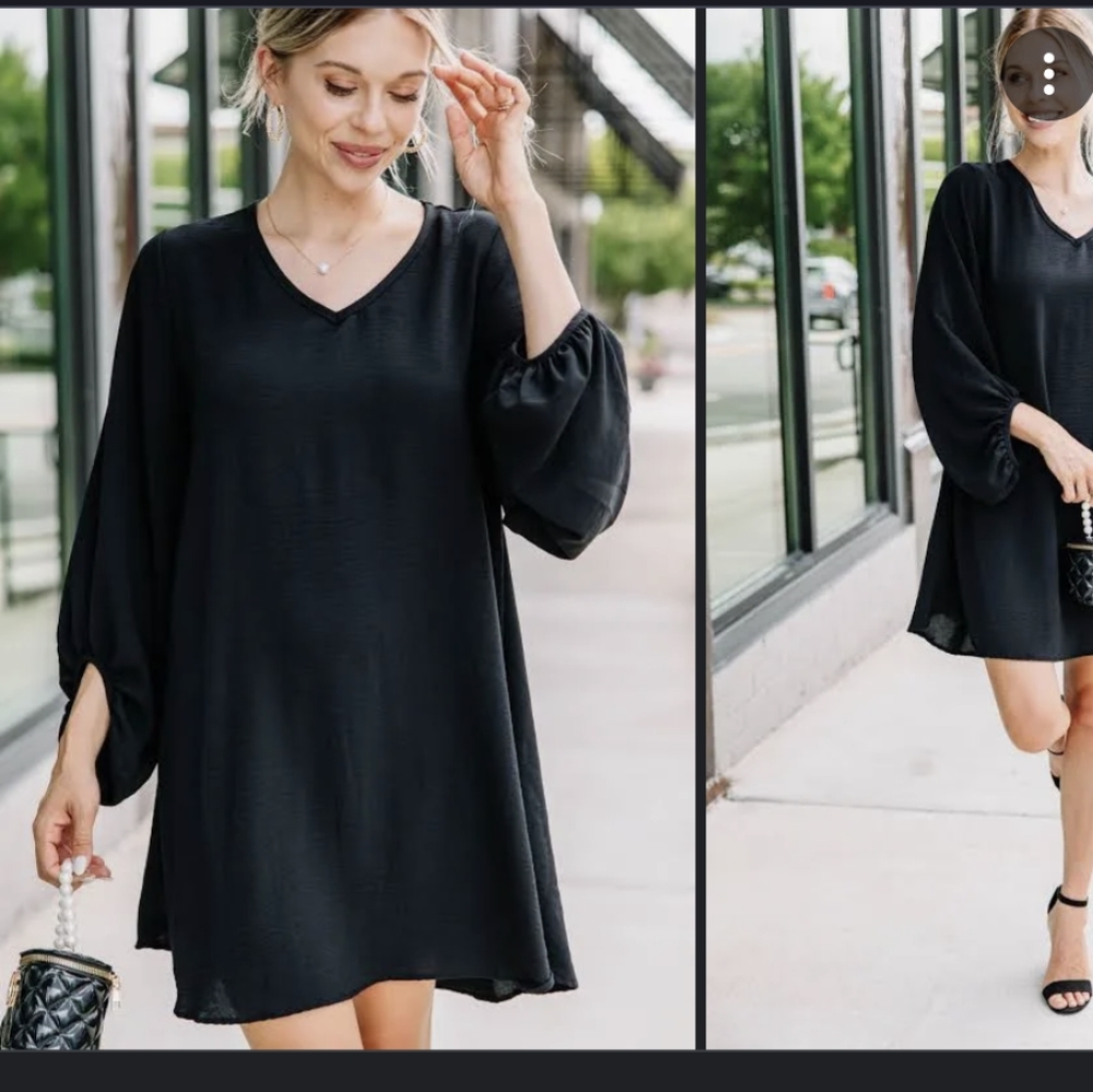 The mint boutique "loud and clear bubble sleeve dress"